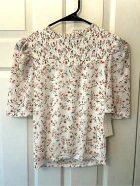 Ivy Rose Floral Smocked Neck Top